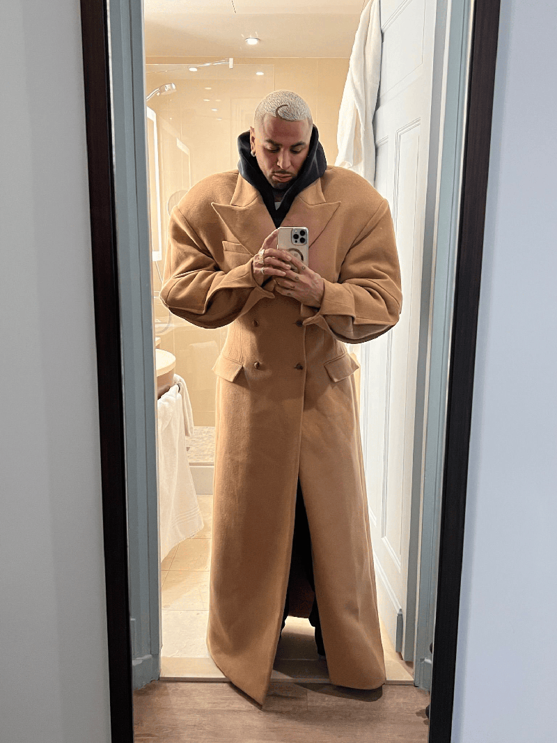 Image of a fashionable man in the street