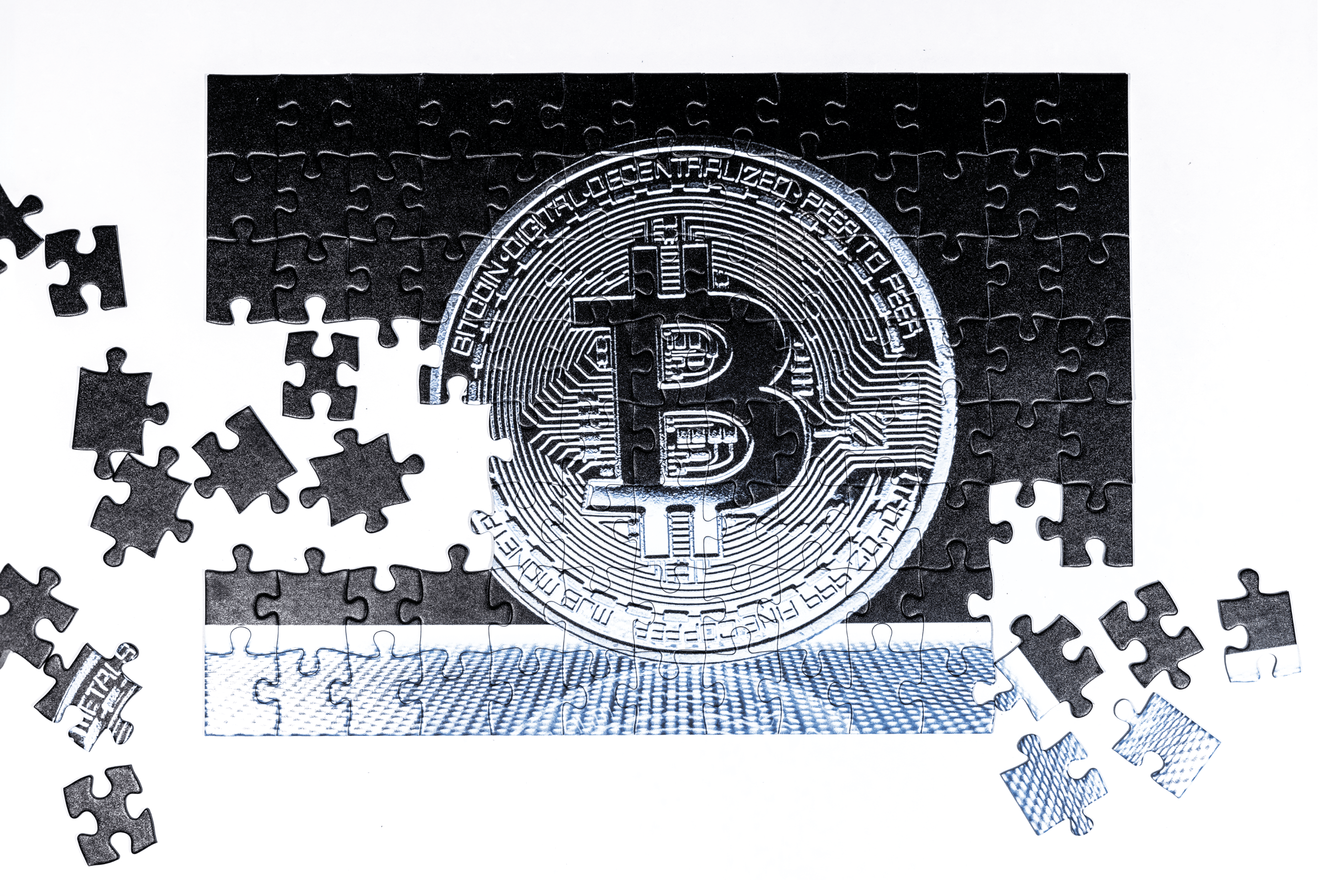 Image of a bitcoin puzzle